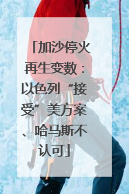 加沙停火再生变数：以色列“接受”美方案、哈马斯不认可